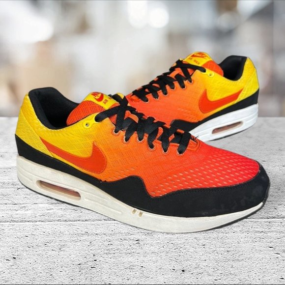 Nike Air Max 1 Sunset Pack Team Orange Tour Yellow Black #554718-880 Men\'s 11.5 main image 6
